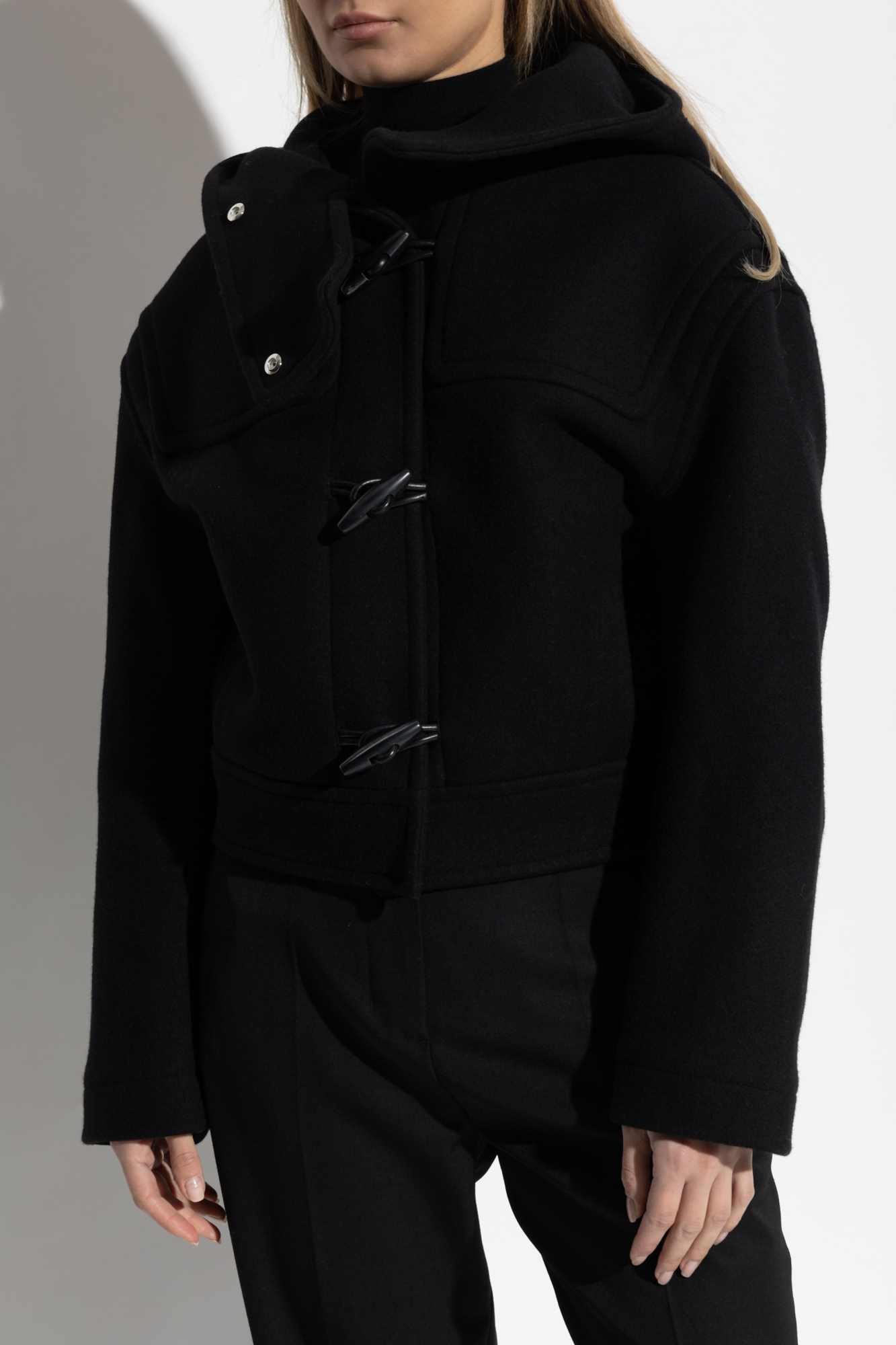 〓JACQUEMUS〓 BLACK HEMP×WOOL JACKET Jacquemus Wool Jacket In Black | ModeSens